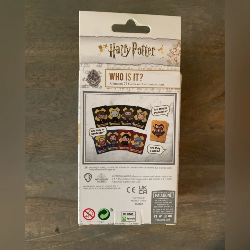 Harry Potter Who is It Guessing Game